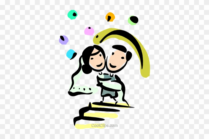 Bride And Groom Royalty Free Vector Clip Art Illustration - Bride And Groom Royalty Free Vector Clip Art Illustration #1484993