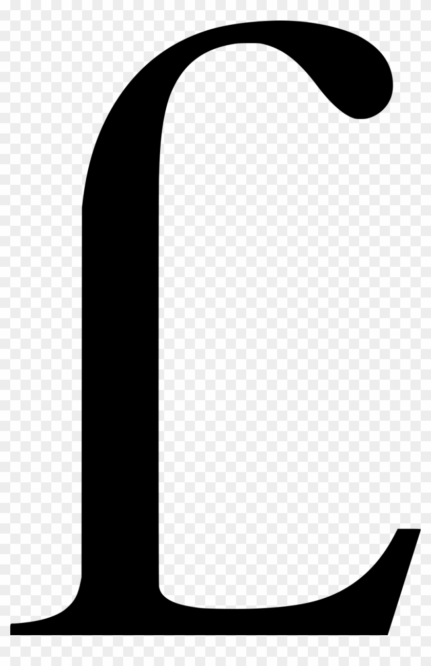 Black And White Latin Small Letter L With Hook And - Black And White Latin Small Letter L With Hook And #1485510