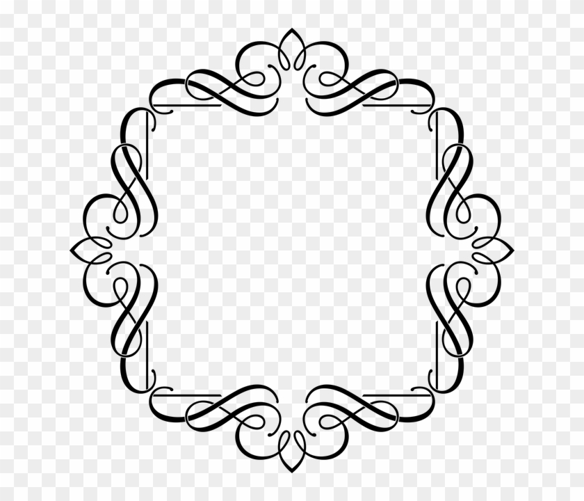 Fancy Border Png Frame Border Flourish - Fancy Border Png Frame Border Flourish #1485876