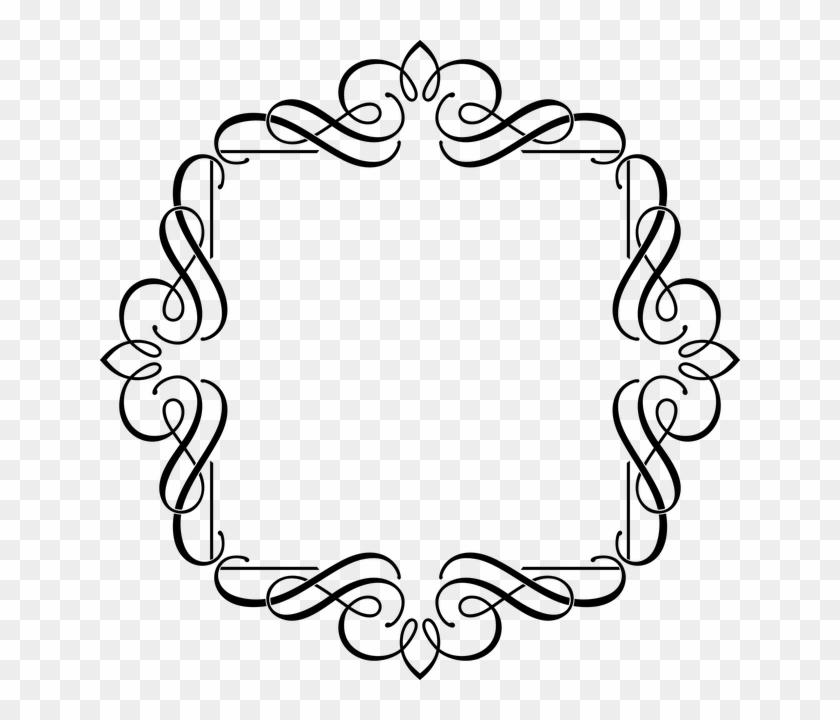 Fancy Border Png Frame Border Flourish - Fancy Border Png Frame Border Flourish #1485876