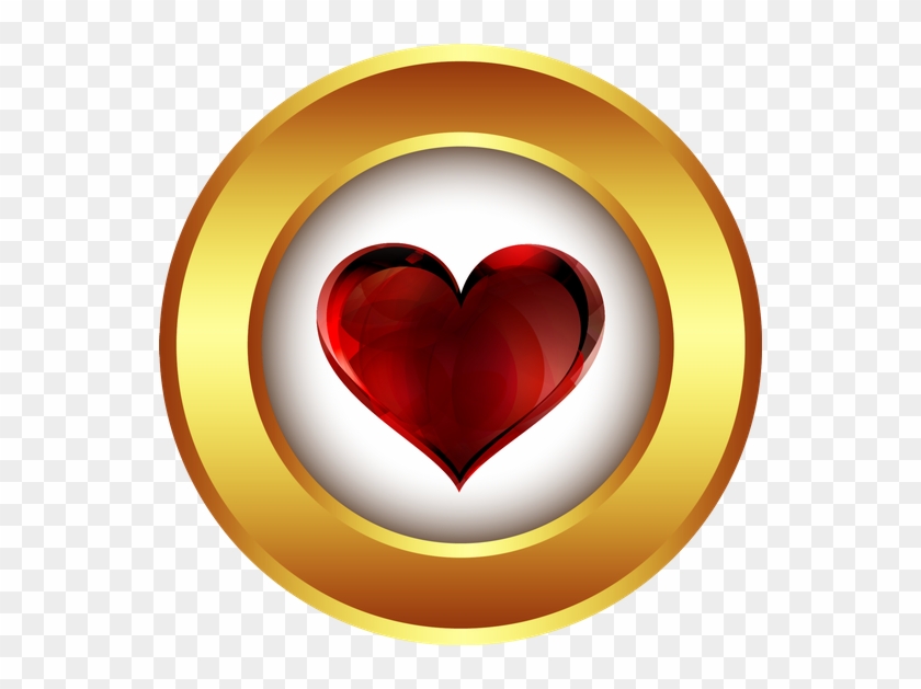 Heart, Love, Gold, Medal, Decoration, Icon, Design - Heart, Love, Gold, Medal, Decoration, Icon, Design #1486725