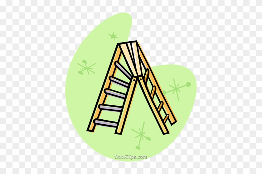 Step Ladder Royalty Free Vector Clip Art Illustration - Step Ladder Royalty Free Vector Clip Art Illustration #1487020