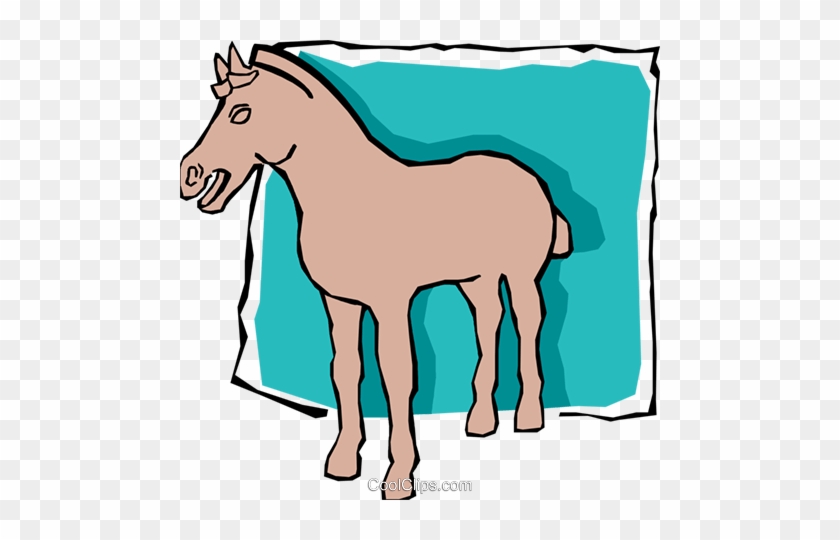 Horse Royalty Free Vector Clip Art Illustration - Horse Royalty Free Vector Clip Art Illustration #1487206