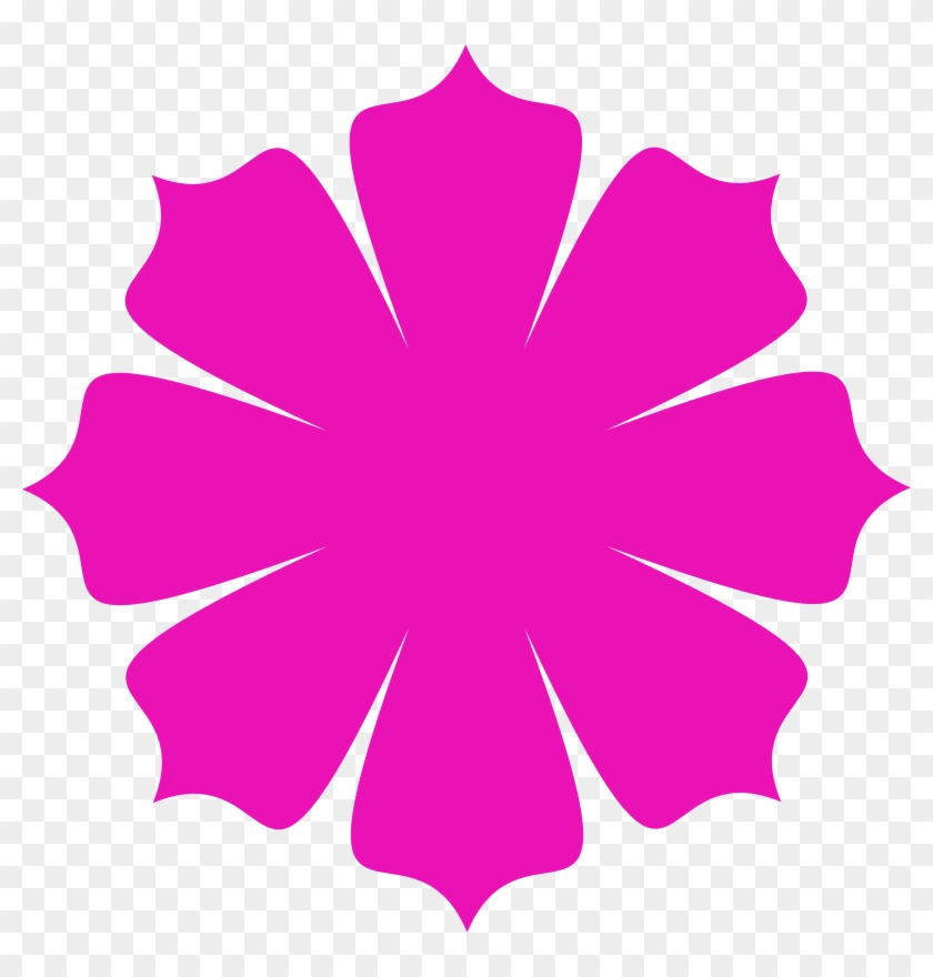 Clipart Pink Flower Shape 3d Shapes Clip Art Shapes - Clipart Pink Flower Shape 3d Shapes Clip Art Shapes #1487325