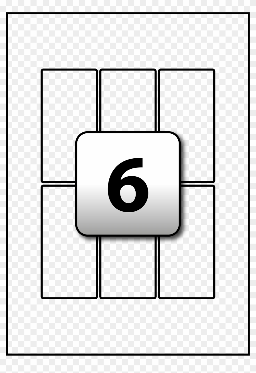 6 Rectangle Labels Per A4 Sheet 48 Mm X 98 Mm - 6 Rectangle Labels Per A4 Sheet 48 Mm X 98 Mm #1487523