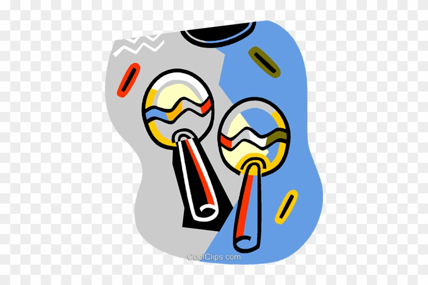 Maracas Royalty Free Vector Clip Art Illustration - Maracas Royalty Free Vector Clip Art Illustration #1487536
