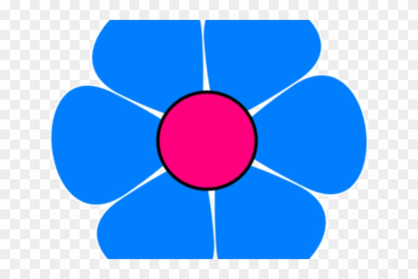 Hippies Clipart Pink Blue Flower - Hippies Clipart Pink Blue Flower #1487828