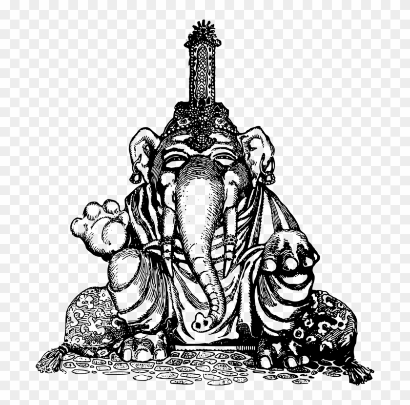 Ganesha Mahadeva Hinduism Asian Elephant T-shirt - Ganesha Mahadeva Hinduism Asian Elephant T-shirt #1487835