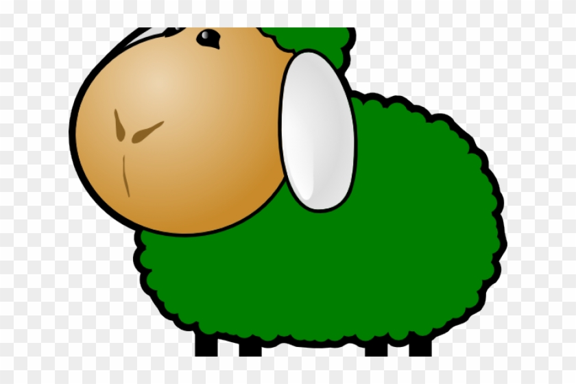 Lamb Clipart Green Sheep - Lamb Clipart Green Sheep #1488171