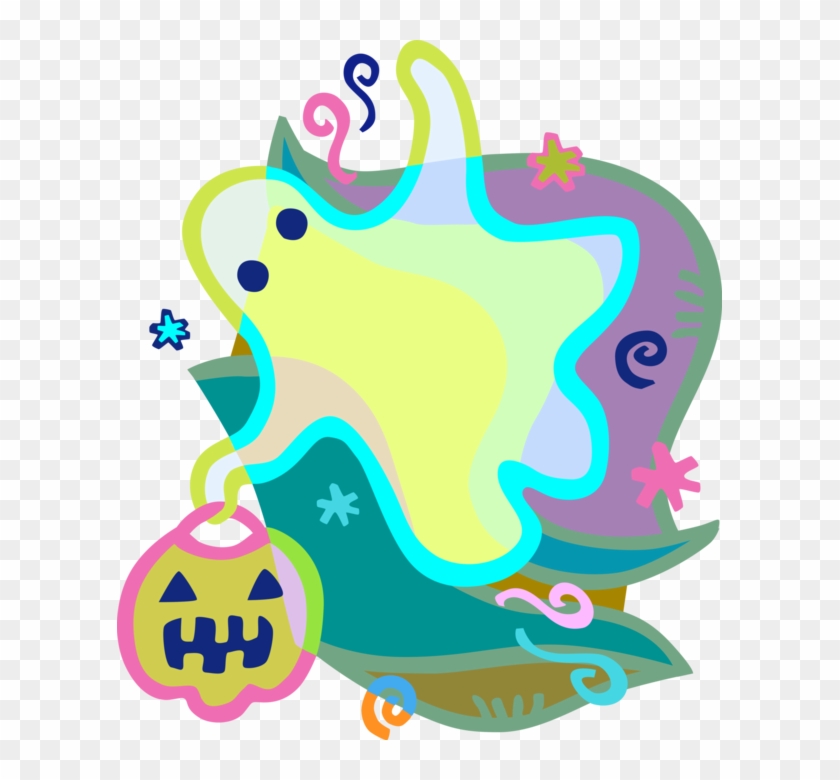 Vector Illustration Of Halloween Goblin Ghost Phantom, - Vector Illustration Of Halloween Goblin Ghost Phantom, #1488445