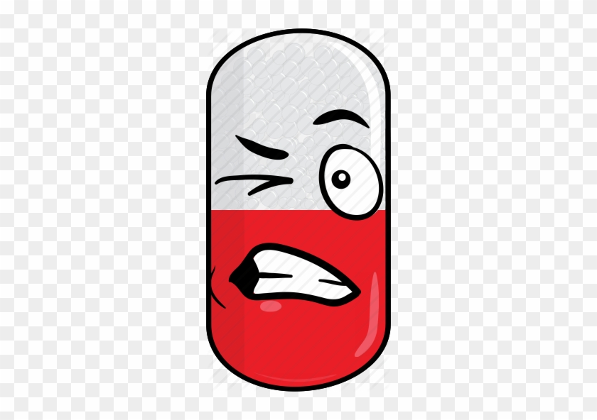 Png Freeuse Pill Capsule By Vector Toons Drugs Face - Png Freeuse Pill Capsule By Vector Toons Drugs Face #1488554