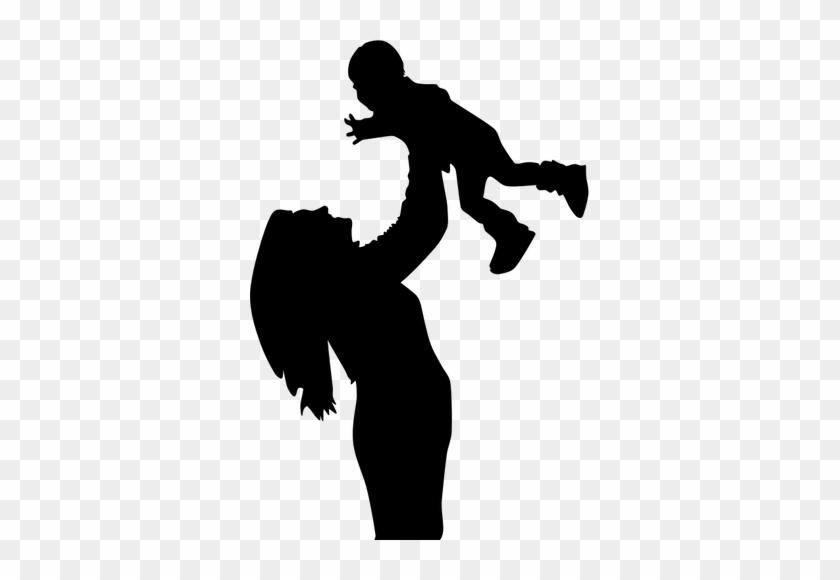 Mother Silhouette Clip Art - Mother Silhouette Clip Art #1488848