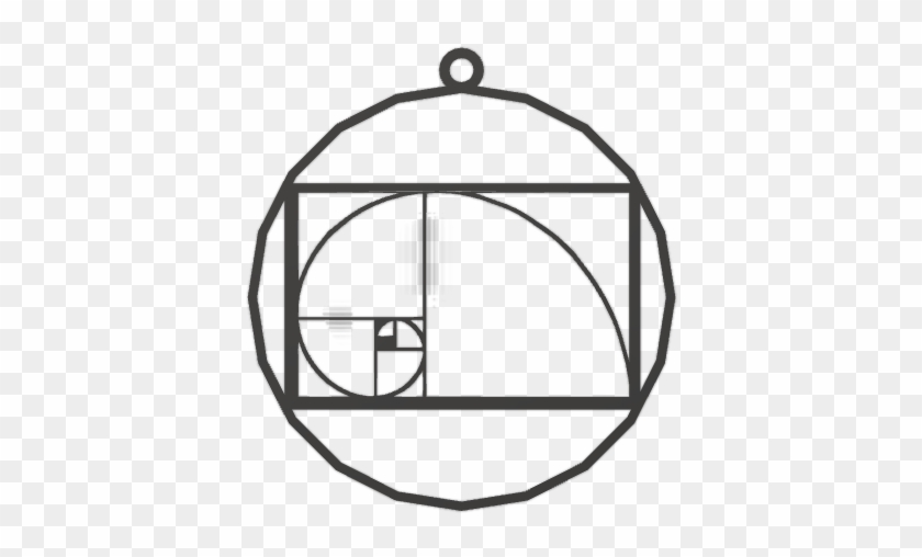 Fibonacci Spiral Pendant Mod Outer Circle - Fibonacci Spiral Pendant Mod Outer Circle #1489278