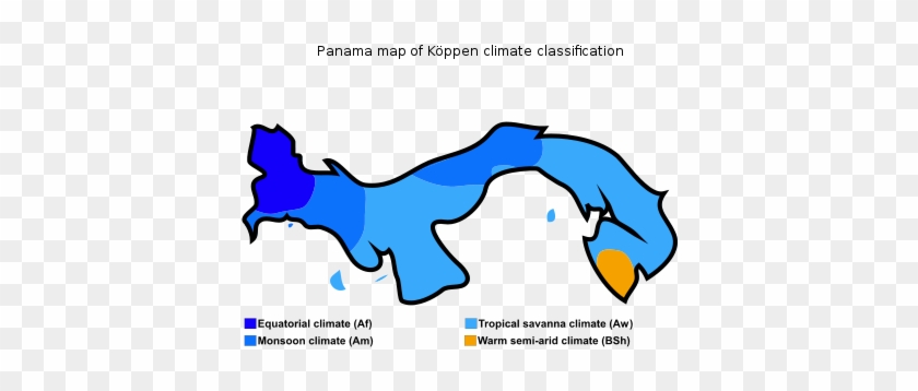 Panama Map Of Köppen Climate Classification - Panama Map Of Köppen Climate Classification #1489296