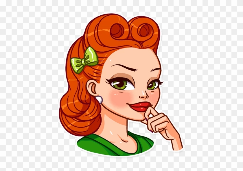 Пинап-девушка Telegram Sticker - Пинап-девушка Telegram Sticker #1489387