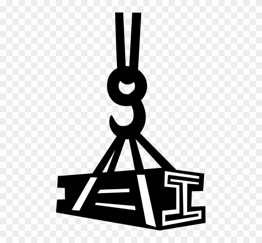 Crane Hook Lifts Joist - Crane Hook Lifts Joist #1489424