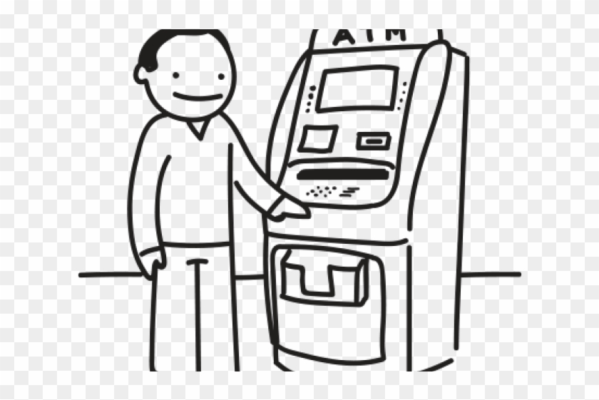 Atm Clipart Black And White - Atm Clipart Black And White #1489445