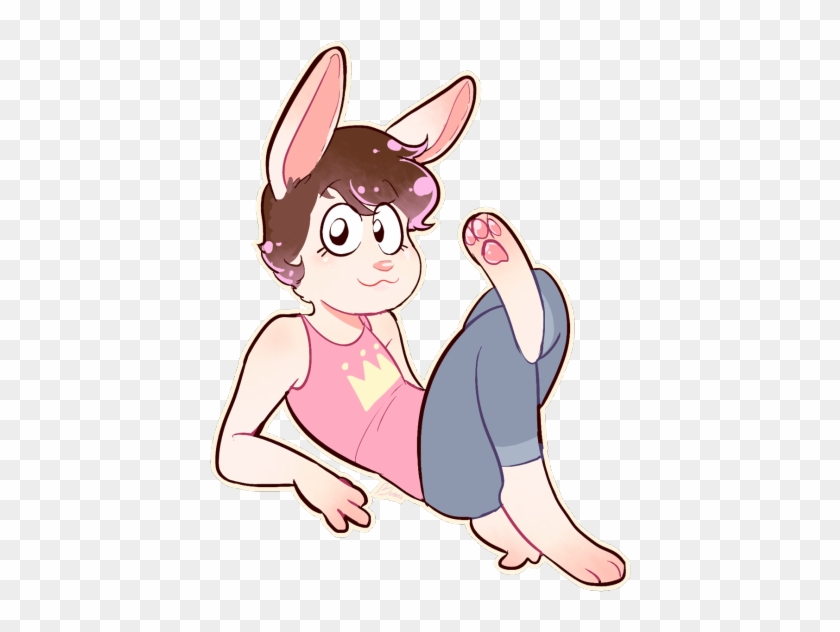 Bunny Feet And Head Clipart - Bunny Feet And Head Clipart #1489688