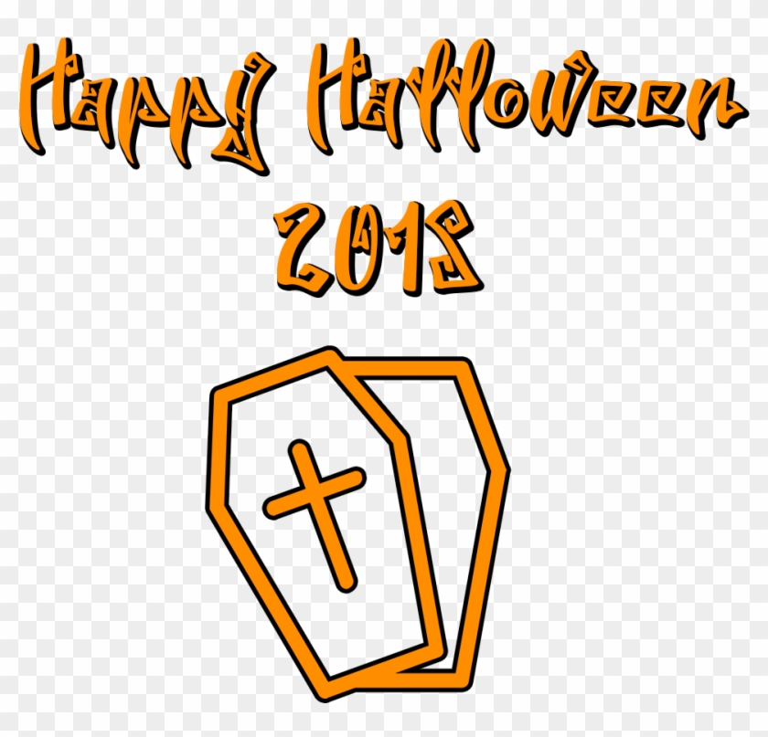 Happy Halloween 2018 Scary Font Coffin - Happy Halloween 2018 Scary Font Coffin #1489798