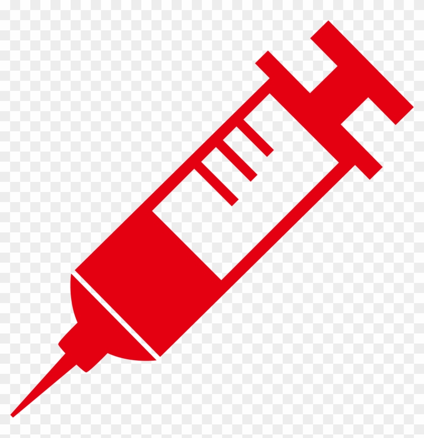 Vector Syringe Red Medical Symbol - Vector Syringe Red Medical Symbol #1489926