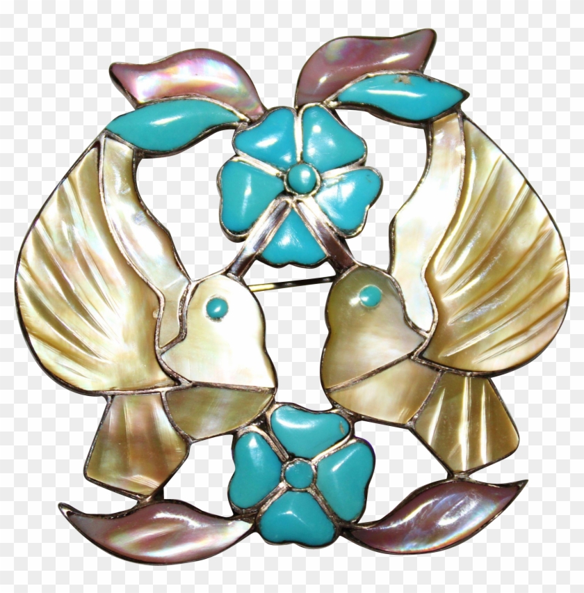 Htf Zuni Indian Jack Mahkee Inlay Turquoise, Pink Mop - Htf Zuni Indian Jack Mahkee Inlay Turquoise, Pink Mop #1490091