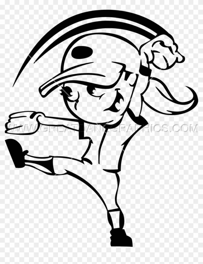 Cartoon Female Pitcher - Cartoon Female Pitcher #1490429