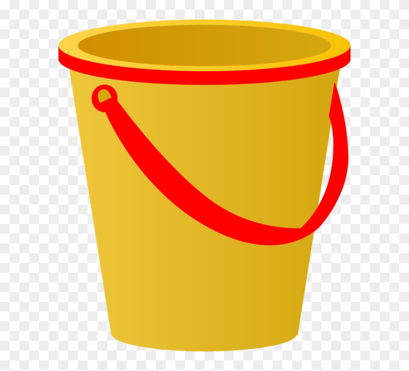 Yellow Sand Pail With Red Accents Vector Clip Art - Yellow Sand Pail With Red Accents Vector Clip Art #1490494