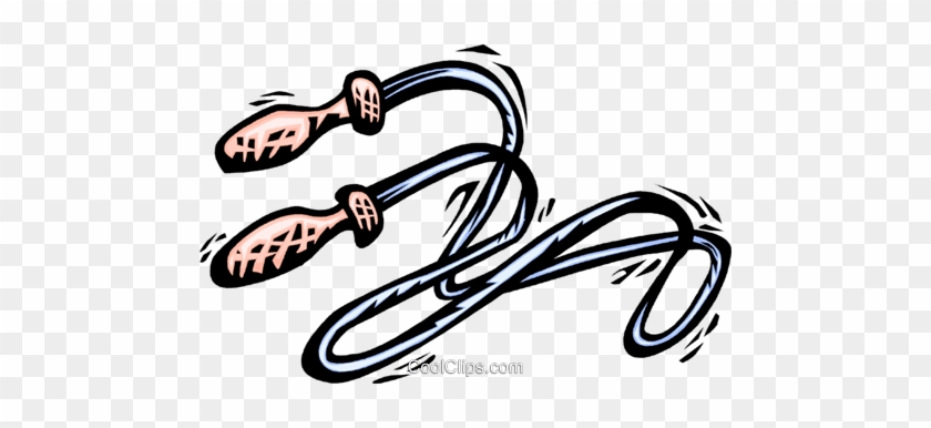 Skipping Rope Royalty Free Vector Clip Art Illustration - Skipping Rope Royalty Free Vector Clip Art Illustration #1491321
