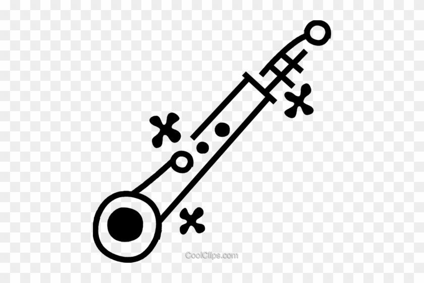 Clarinets Royalty Free Vector Clip Art Illustration - Clarinets Royalty Free Vector Clip Art Illustration #1491958