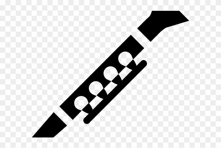 Black Clipart Clarinet - Black Clipart Clarinet #1491966