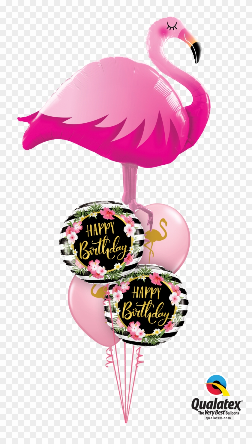 Classic Birthday Flamingo Balloon Bouquet - Classic Birthday Flamingo Balloon Bouquet #1492213