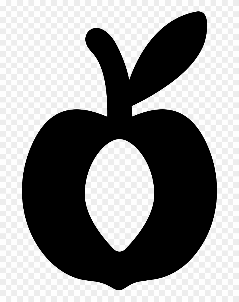 Peach Svg Vector Black White - Peach Svg Vector Black White #1492263
