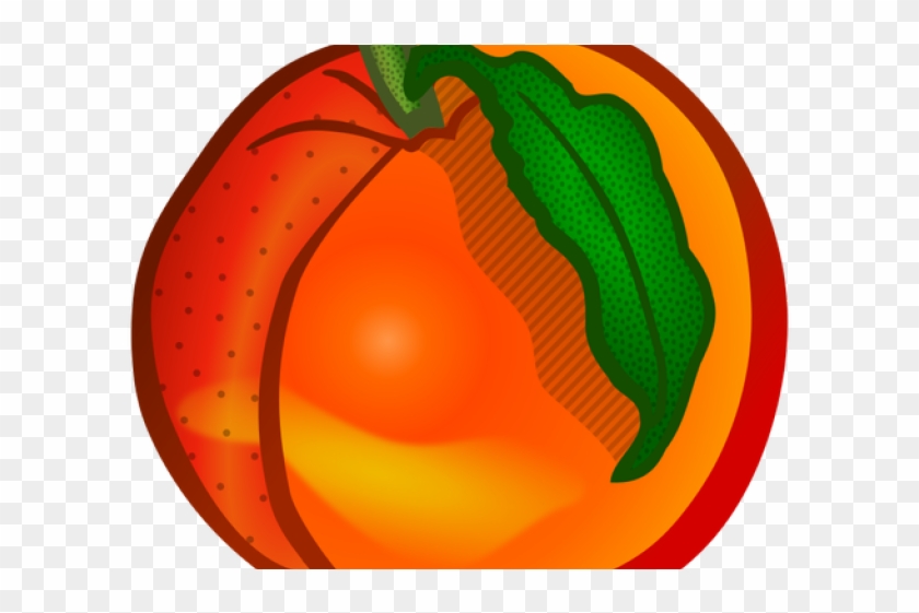 Peach Clipart Colored - Peach Clipart Colored #1492289