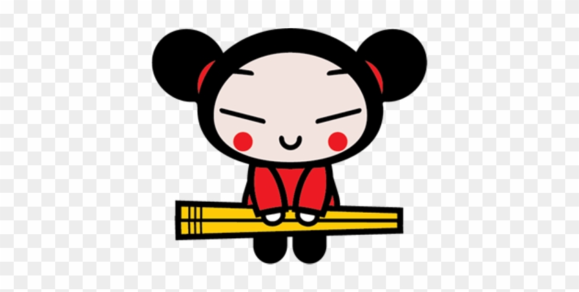 Pucca Holding Chopsticks - Pucca Holding Chopsticks #1492421