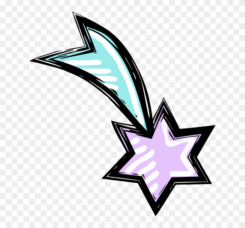 Vector Illustration Of Shooting Star Of Bethlehem At - Vector Illustration Of Shooting Star Of Bethlehem At #1492726