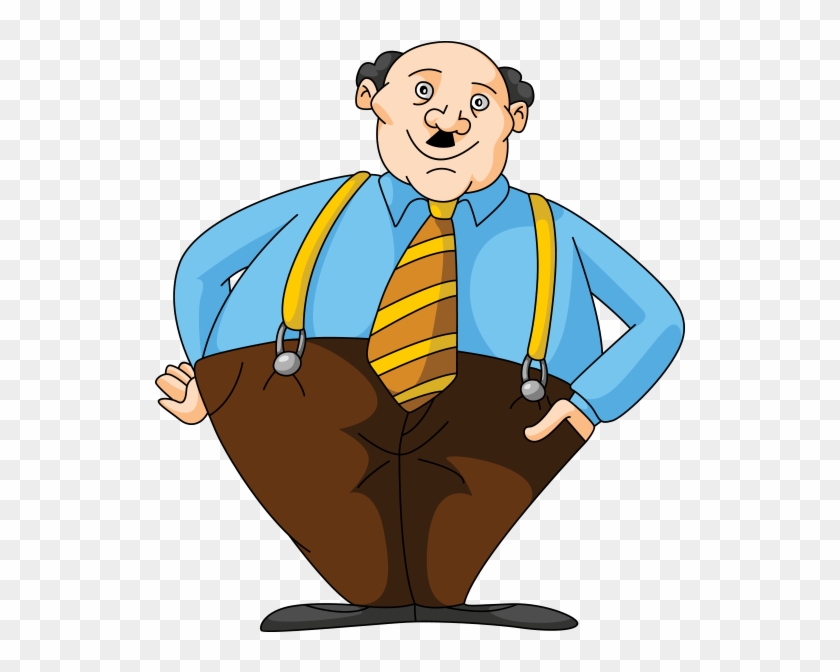Clipart Kısa Bıyıklı Komik Şişman Adam - Clipart Kısa Bıyıklı Komik Şişman Adam #1492855
