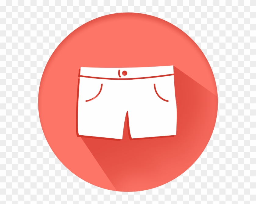Shorts With Buttons & Zip At Back - Shorts With Buttons & Zip At Back #1493120
