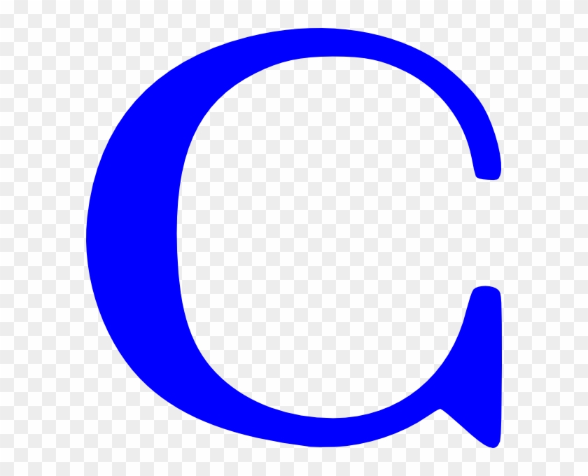 C Clipart Blue Letter - C Clipart Blue Letter #1493328