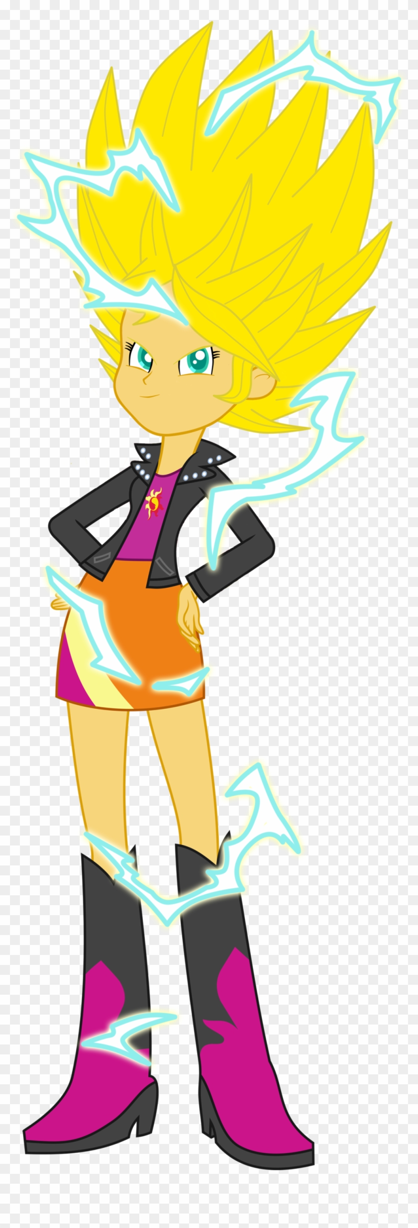 Sunset Shimmer Super Saiyajin 2 By Gonzalossj3 - Sunset Shimmer Super Saiyajin 2 By Gonzalossj3 #1493476