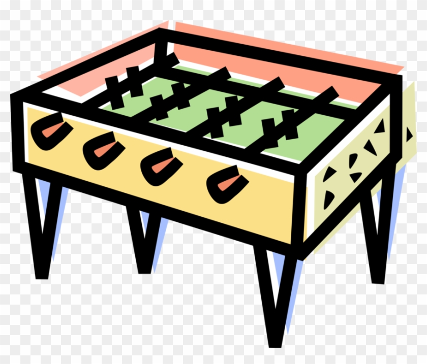 Vector Illustration Of Fuzball Foosball Table Football - Vector Illustration Of Fuzball Foosball Table Football #1493894