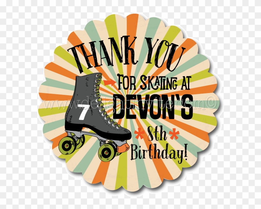 Boy Roller Skate Party Favor Tags - Boy Roller Skate Party Favor Tags #1494306