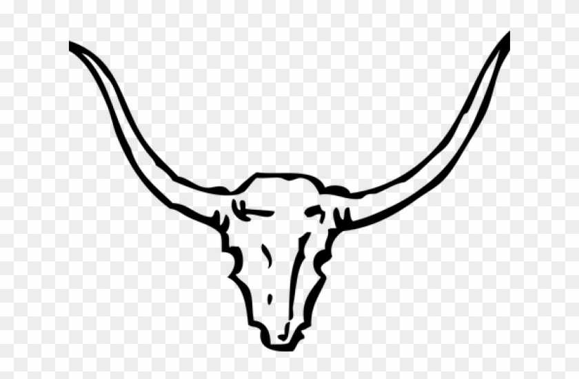 Longhorn Cattle Clipart Texas Symbol - Longhorn Cattle Clipart Texas Symbol #1494459