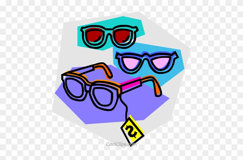 Glasses On Sale Royalty Free Vector Clip Art Illustration - Glasses On Sale Royalty Free Vector Clip Art Illustration #1494542