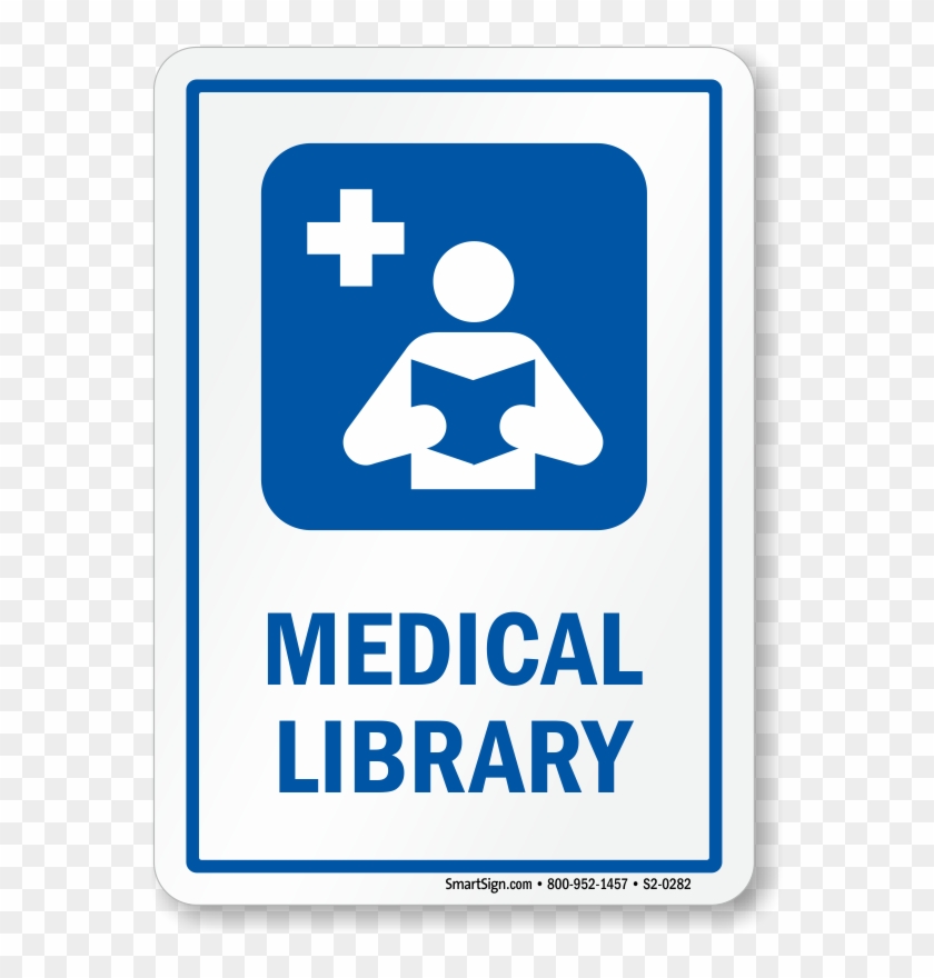 Library Hospital Sign Reading Medicine Books Symbol - Library Hospital Sign Reading Medicine Books Symbol #1494589