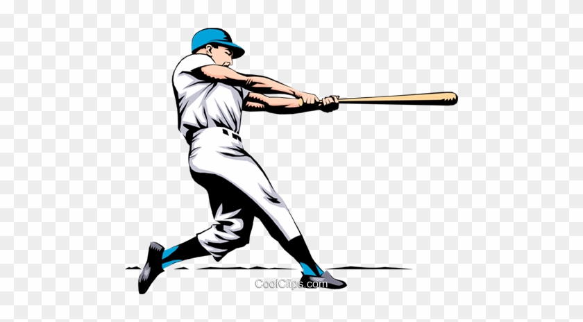 Baseball Batter Royalty Free Vector Clip Art Illustration - Baseball Batter Royalty Free Vector Clip Art Illustration #1494673