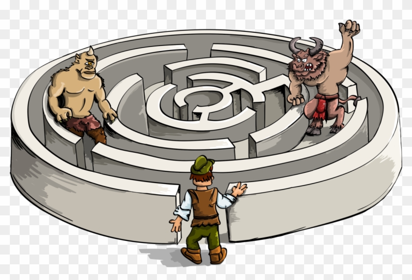 Minotaur Labyrinth Theseus Cyclops Maze Minotaur Labyrinth