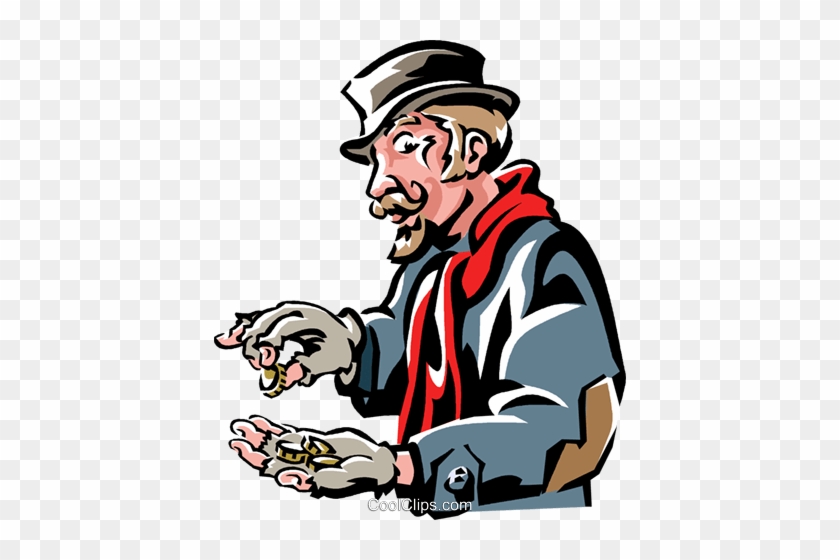 Scrooge Royalty Free Vector Clip Art Illustration - Scrooge Royalty Free Vector Clip Art Illustration #1495070