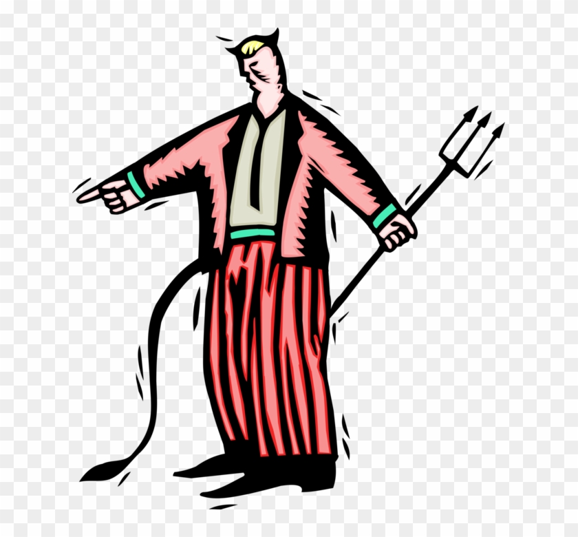 Demonic Businessman With Pitchfork - Demonic Businessman With Pitchfork #1495310