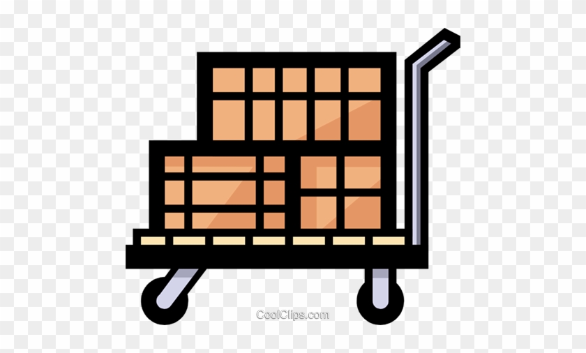 Symbol Of A Shipping Cart Royalty Free Vector Clip - Symbol Of A Shipping Cart Royalty Free Vector Clip #1495715