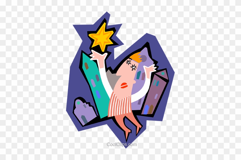 Business Man Reaching For Star Royalty Free Vector - Business Man Reaching For Star Royalty Free Vector #1495722